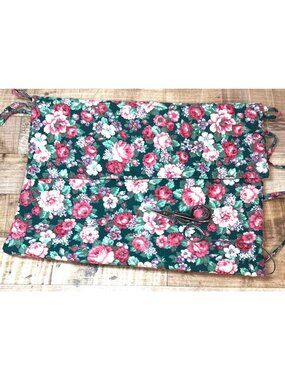 Pink Rose Garden WIP, Project Bag,Cross Stitch-Project